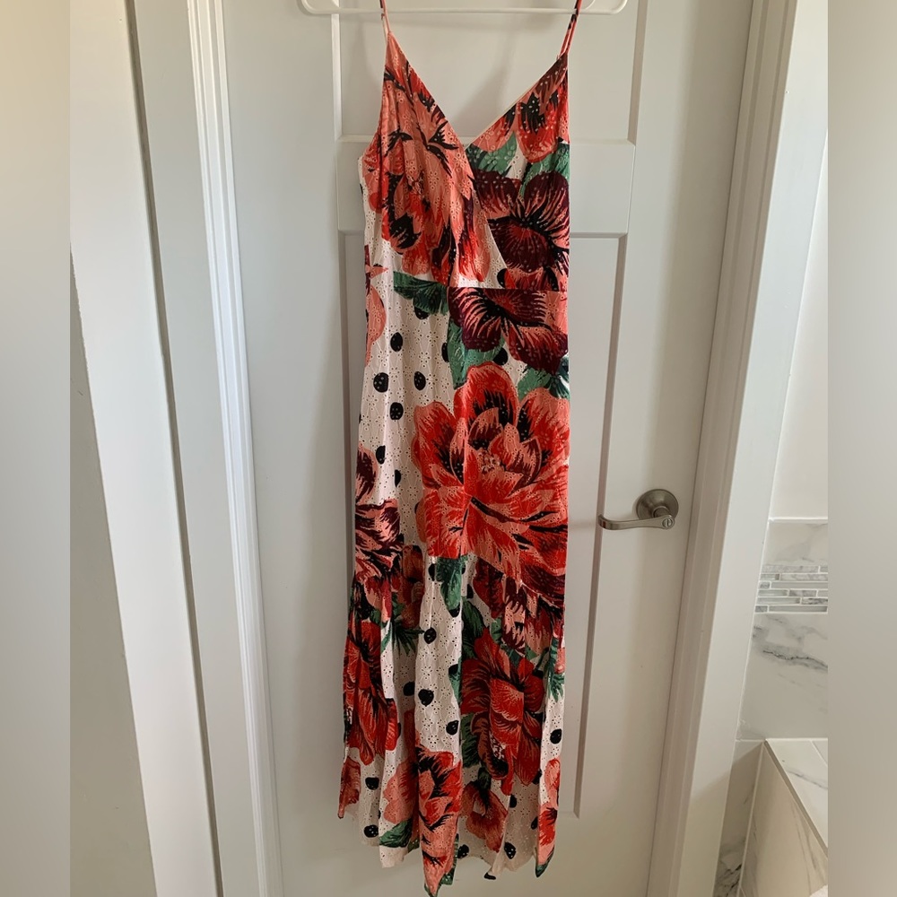 Farm Rio x Anthropologie Riviera Eyelet Maxi Dress